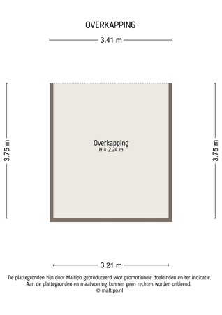 Floorplan - Hoeghen Camp 3, 4161 BE Heukelum